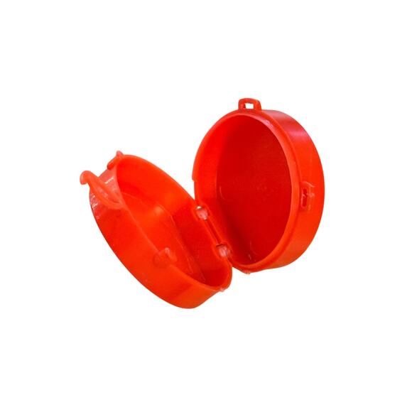 Barbie Tammy Doll VTG Red Suitcase Bag Purse Luggage Round Oval Plastic Hat Box - Picture 5 of 6